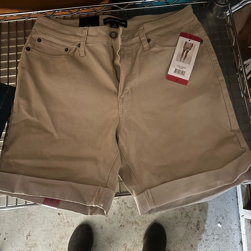 DKNY Women's Beige Jean Shorts